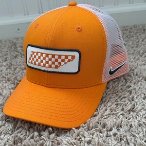 Nike Kids Orange and White Trucker Hat